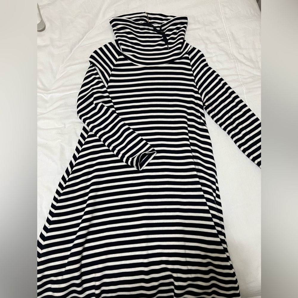 FOIL Cowl neck jersey dress -Small